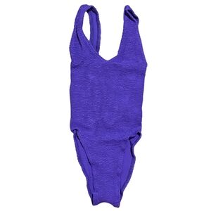 BOND-EYE Mara Swimsuit One Piece ONE SIZE Acid Purple Bound Crinkle NWT 💜